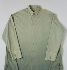 WIDE LONG SHIRT (NATURAL DYE) GREEN